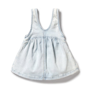 WILSON & FRENCHY Organic Dress - Denim BABY CLOTHING - Zabecca Living