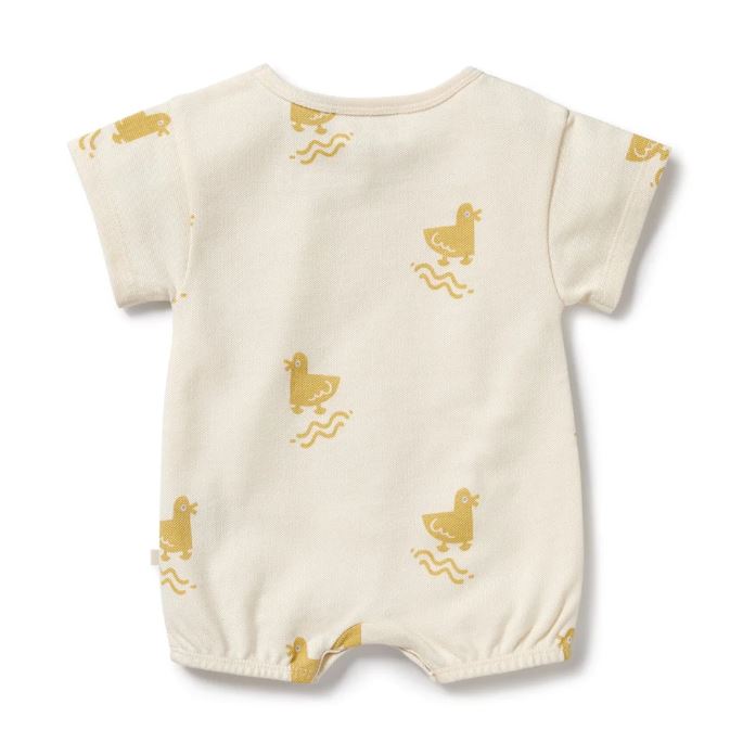 WILSON &amp; FRENCHY Organic Growsuit - Quack Quack BABY CLOTHING - Zabecca Living