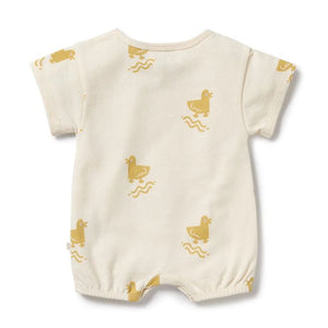 WILSON & FRENCHY Organic Growsuit - Quack Quack BABY CLOTHING - Zabecca Living