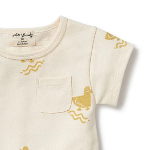 WILSON & FRENCHY Organic Growsuit - Quack Quack BABY CLOTHING - Zabecca Living