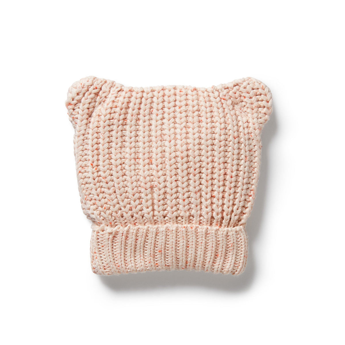WILSON &amp; FRENCHY Organic Knitted Bear Hat - Fairy Floss Baby Hat - Zabecca Living