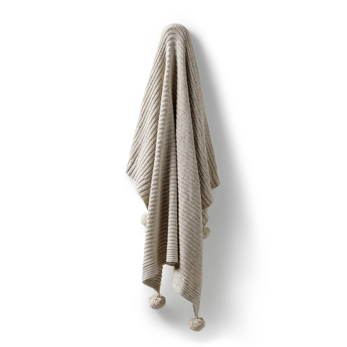WILSON & FRENCHY Organic Knitted Blanket - Cookie and Cream BABY BLANKET - Zabecca Living