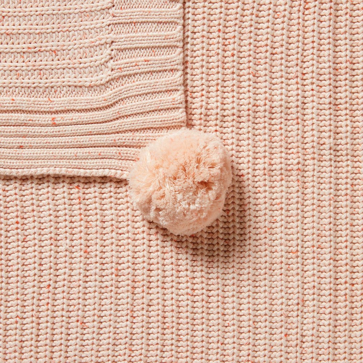 WILSON & FRENCHY Organic Knitted Blanket - Fairy Floss BABY BLANKET - Zabecca Living