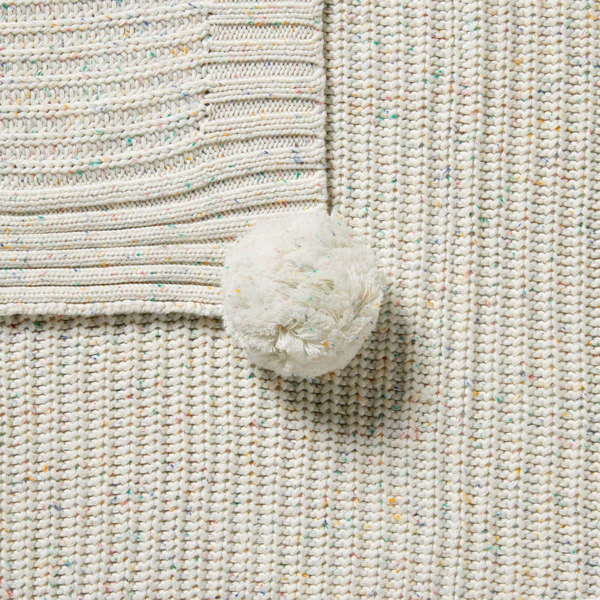 WILSON &amp; FRENCHY Organic Knitted Blanket - Hundreds and Thousands BABY BLANKET - Zabecca Living
