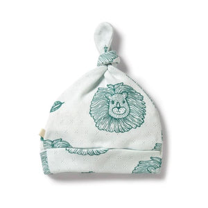 WILSON & FRENCHY Organic Knot Hat - Little Lion BABY - Zabecca Living