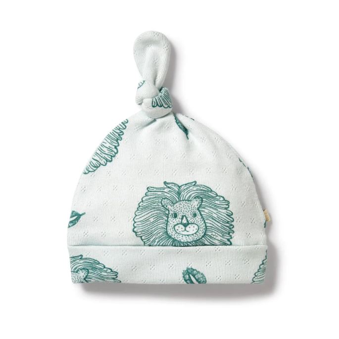 WILSON & FRENCHY Organic Knot Hat - Little Lion BABY - Zabecca Living