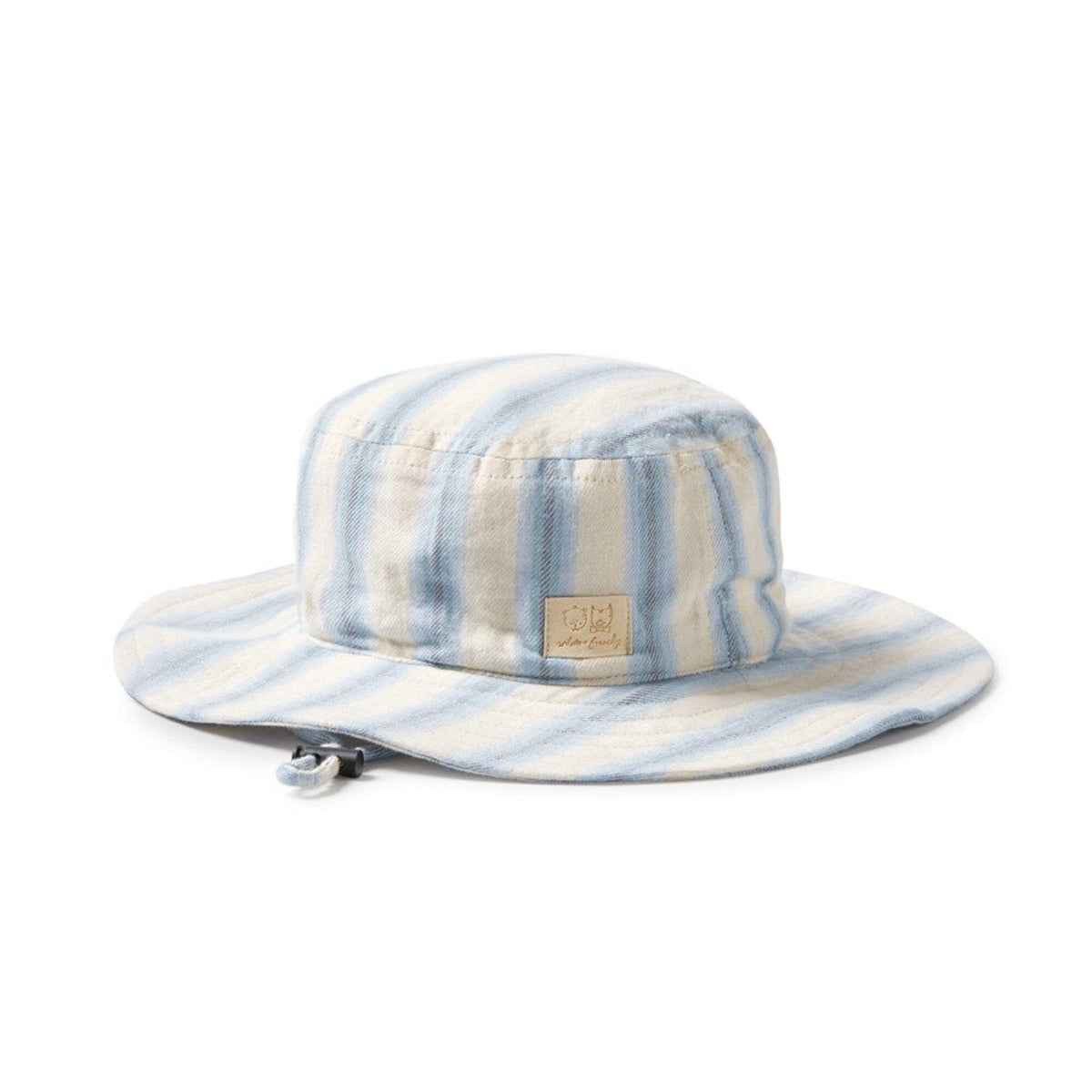 WILSON &amp; FRENCHY Organic Sun Hat - Deep Blue Stripe Toddler Clothing - Zabecca Living