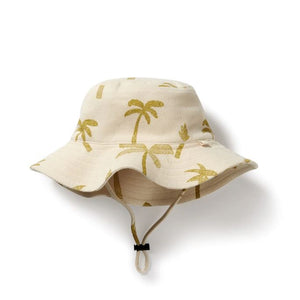 WILSON & FRENCHY Organic Sun Hat - Palm Days Baby Hat - Zabecca Living