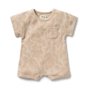 WILSON & FRENCHY Organic Terry Growsuit - Pattern Play BABY CLOTHING - Zabecca Living