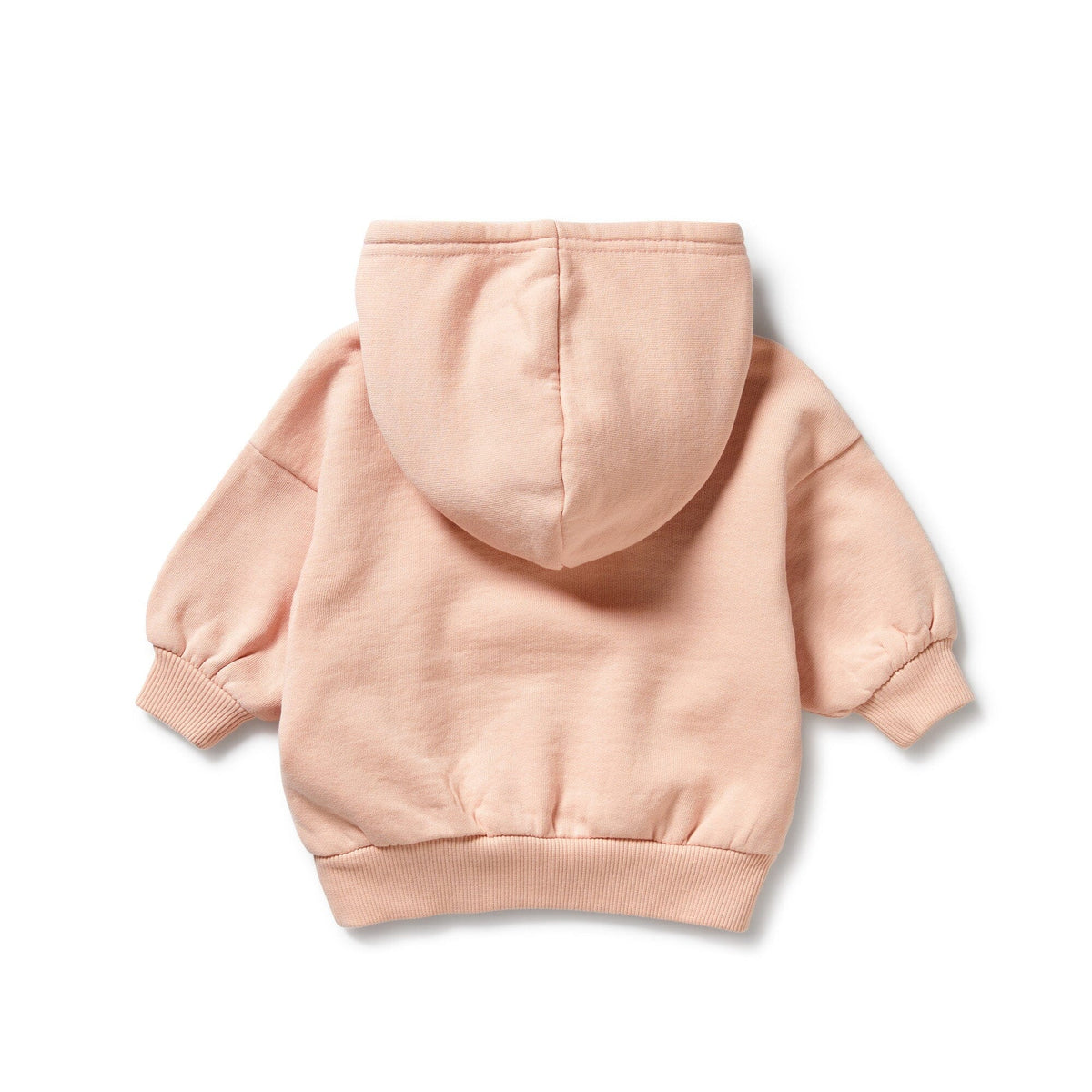 WILSON &amp; FRENCHY Organic Terry Hooded Sweat - Blush Pink Toddler Clothing - Zabecca Living