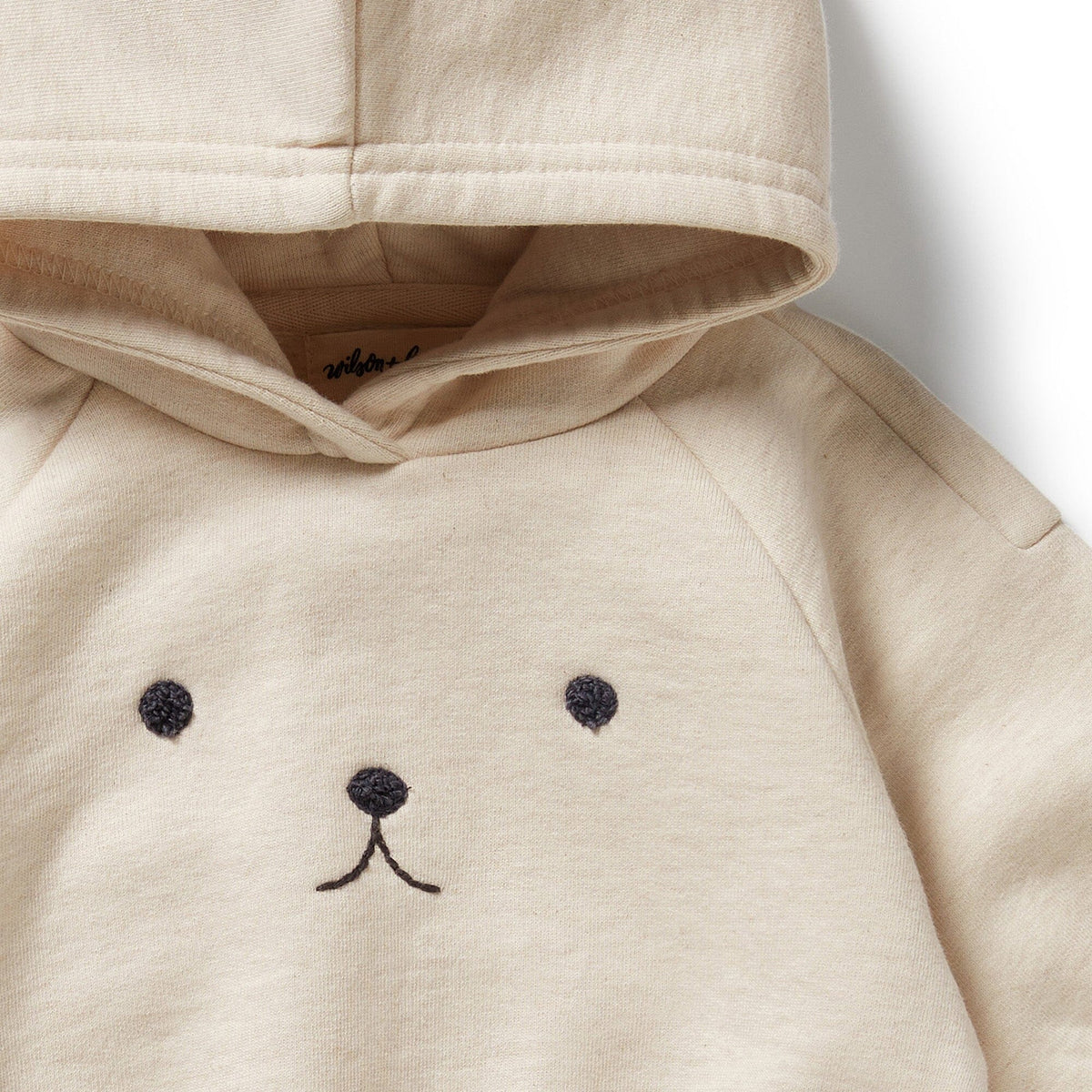 WILSON &amp; FRENCHY Organic Terry Hooded Sweat - Oatmeal Toddler Clothing - Zabecca Living