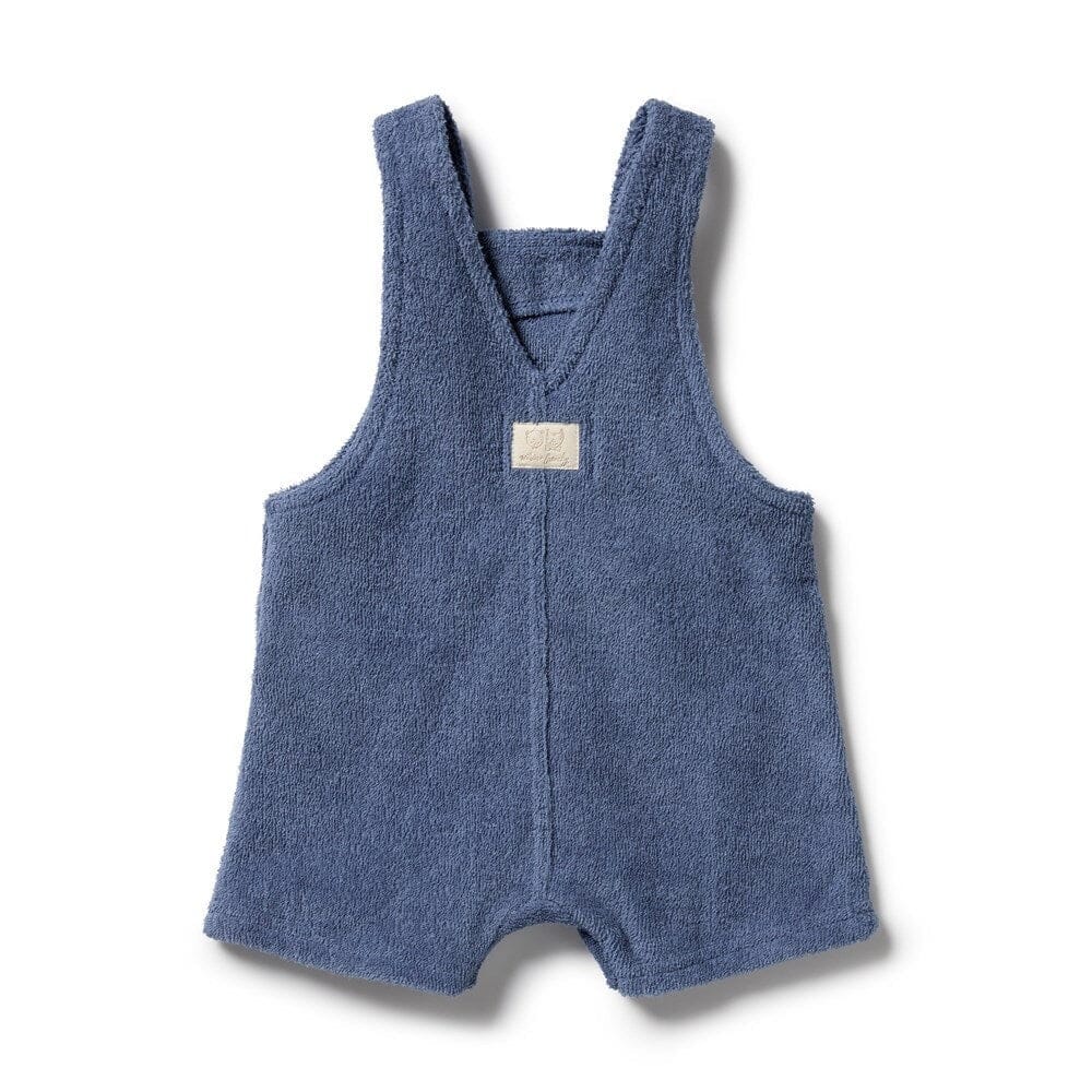 WILSON &amp; FRENCHY Organic Terry Overall - Deep Blue Toddler Clothing - Zabecca Living