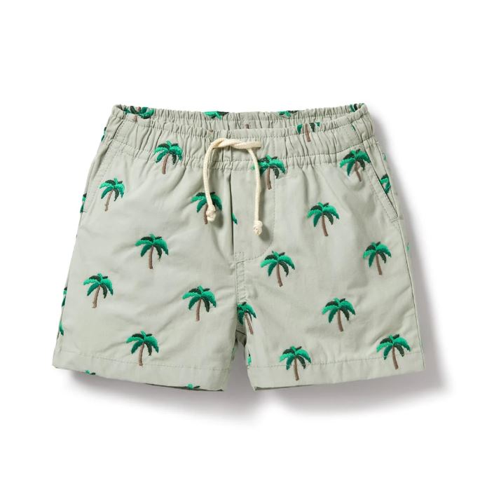 WILSON &amp; FRENCHY Swim Board Short - Forest Palm Toddler Clothing - Zabecca Living