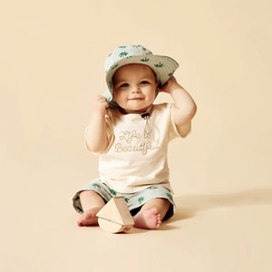 WILSON & FRENCHY Swim Sun Hat - Forest Palm Baby Hat - Zabecca Living