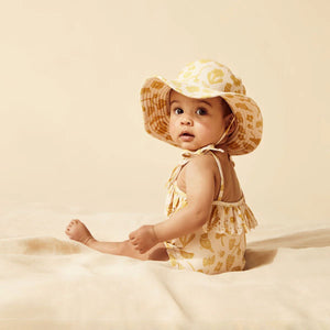 WILSON & FRENCHY Swim Sun Hat - Goldie Floral Baby Hat - Zabecca Living