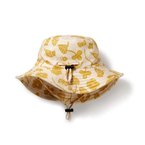 WILSON & FRENCHY Swim Sun Hat - Goldie Floral Baby Hat - Zabecca Living