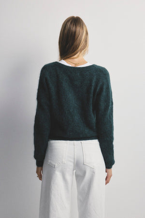 WORLD OF NOMADS Alexa Knit - Dark green Jumpers + Knitwear - Zabecca Living
