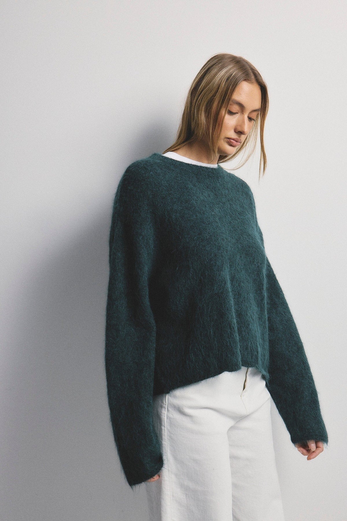 WORLD OF NOMADS Ava Knit - Dark green Jumpers + Knitwear - Zabecca Living