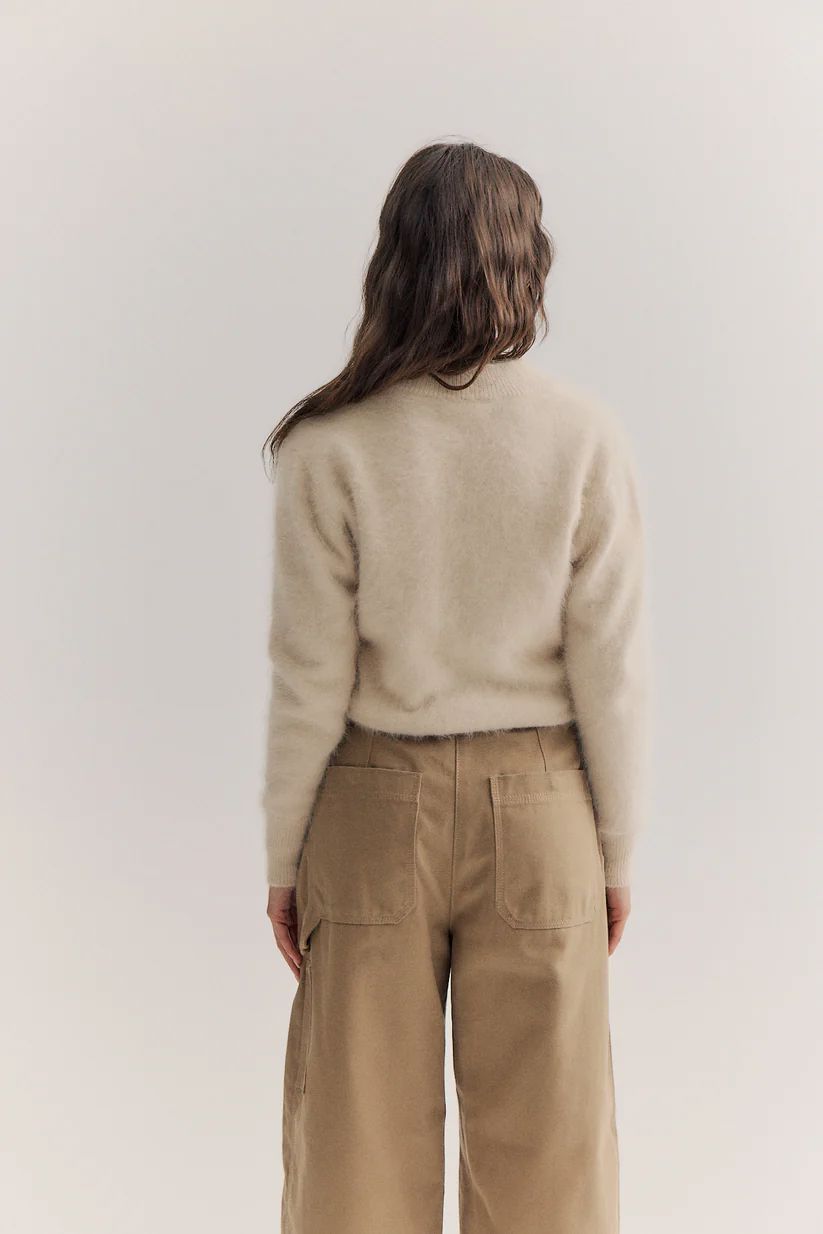 WORLD OF NOMADS Bella Button Up Cardigan - Oatmeal Jumpers + Knitwear - Zabecca Living