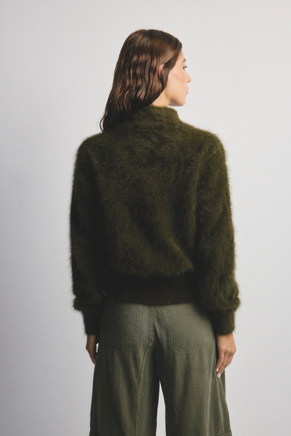 WORLD OF NOMADS Felix Zip Cardigan - Moss CARDIGAN - Zabecca Living