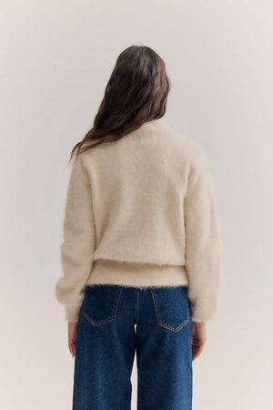 WORLD OF NOMADS Felix Zip Cardigan - Oatmeal CARDIGAN - Zabecca Living