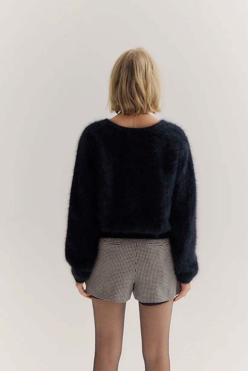 WORLD OF NOMADS Stella Boat Neck Knit - Black Jumpers + Knitwear - Zabecca Living