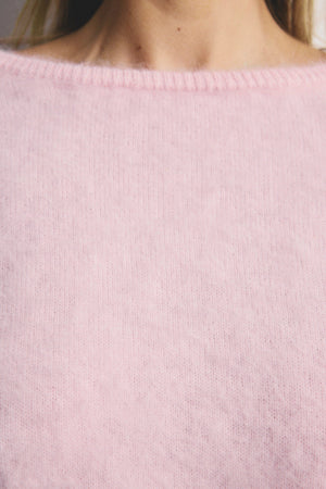 WORLD OF NOMADS Stella Boat Neck Knit - Rosewater Jumpers + Knitwear - Zabecca Living