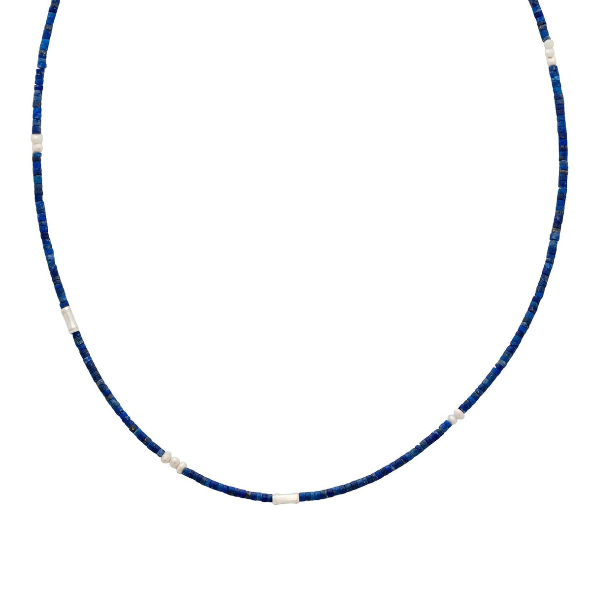 YiSu DESIGN Blue Lapis Bead Necklace Necklace - Zabecca Living