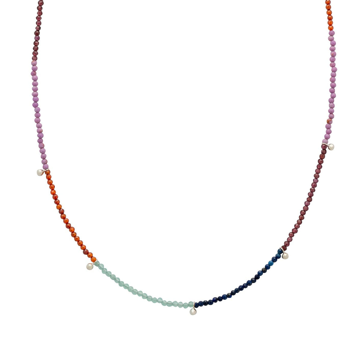 YiSu DESIGN Gem Stones Rainbow Necklace Necklace - Zabecca Living