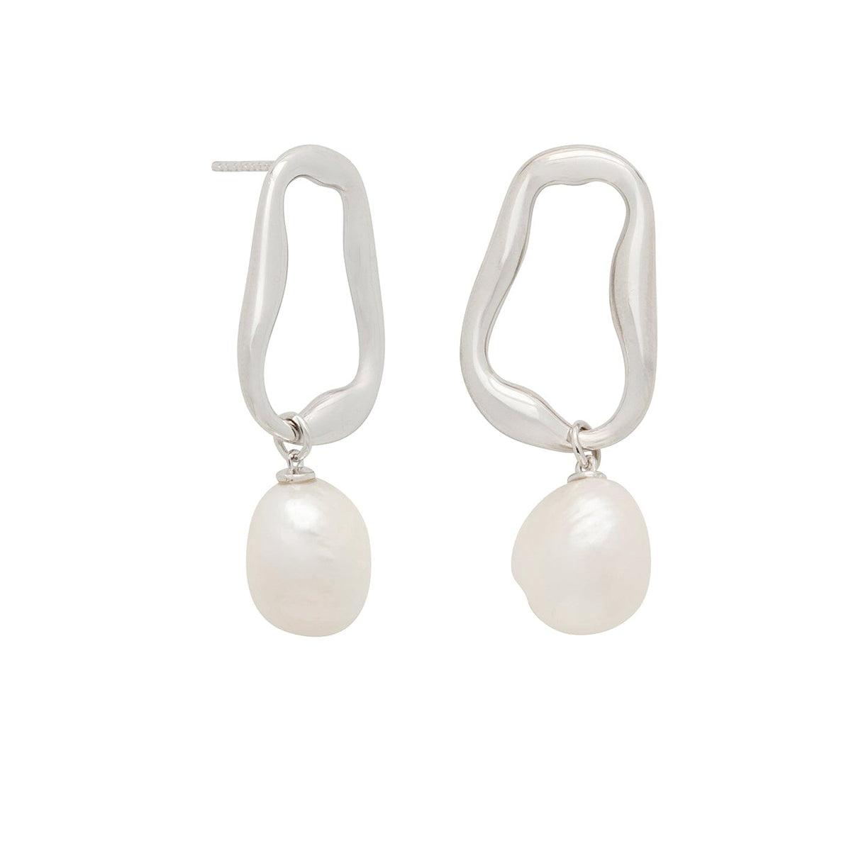 YiSu DESIGN Linked Gem Earrings - Silver Earrings - Zabecca Living