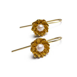 YiSu DESIGN Lotus Hook Earrings Earrings - Zabecca Living