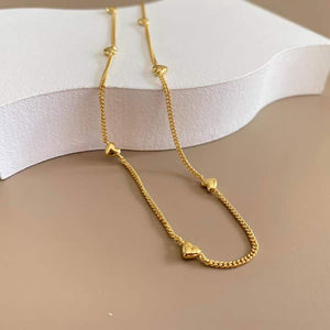 YiSu DESIGN Love Hearts Chain Necklace Necklace - Zabecca Living