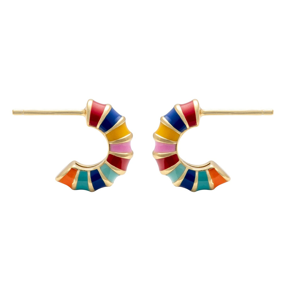 YiSu DESIGN Rainbow Hoop Earrings Earrings - Zabecca Living