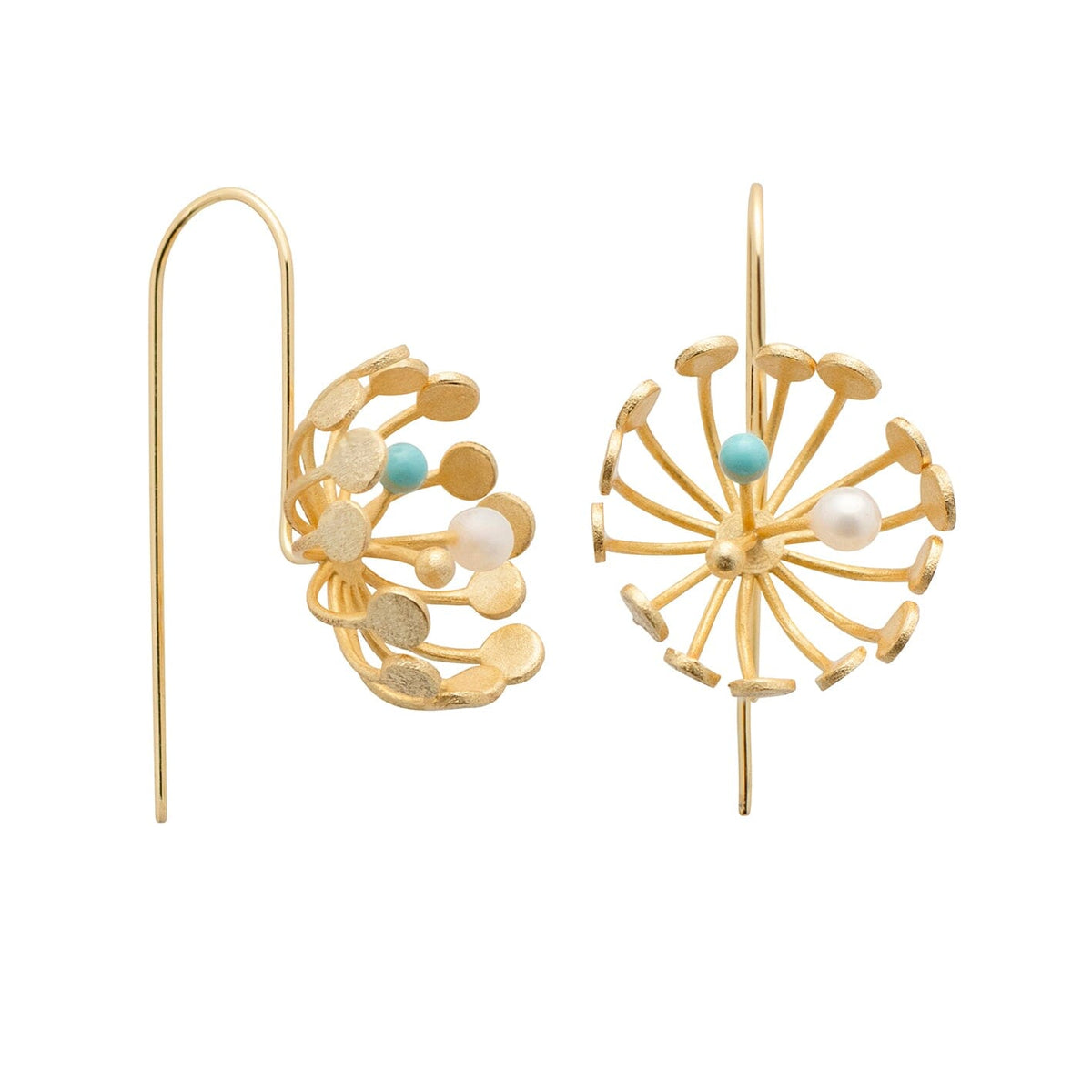 YiSu DESIGN Spider Lily Hook Earrings Earrings - Zabecca Living