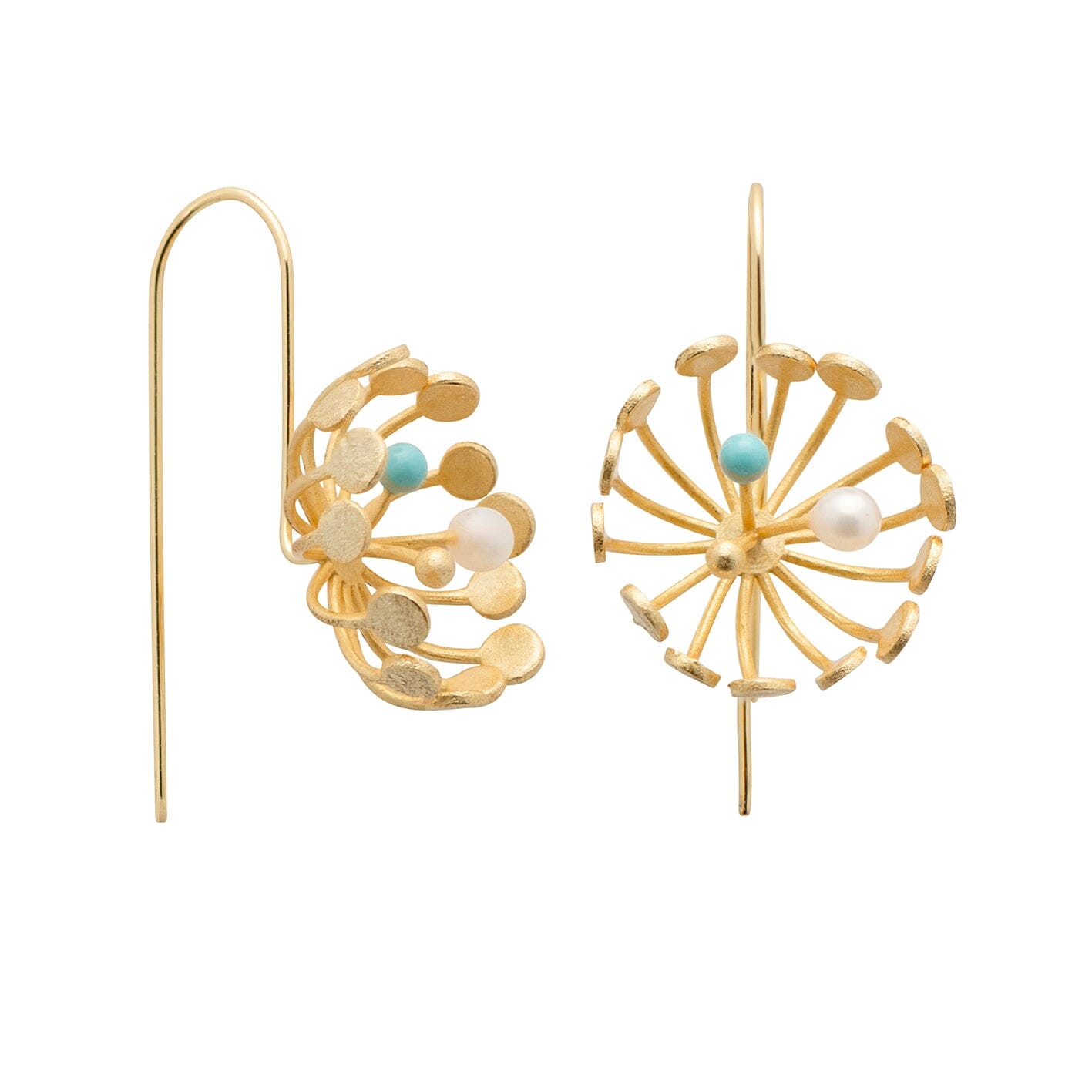 spider lily earrings YiSu DESIGN Spider Lily Hook Earrings