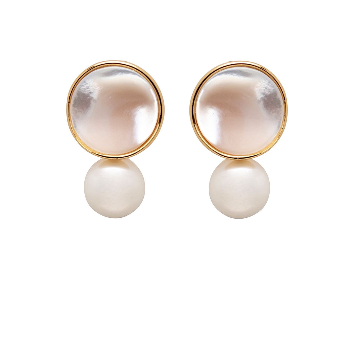YiSu DESIGN Swivel Pearl Drop Earrings Earrings - Zabecca Living