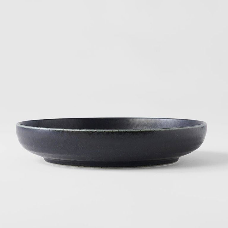 ZABECCA LIVING High Rim Plate - Black Plate - Zabecca Living