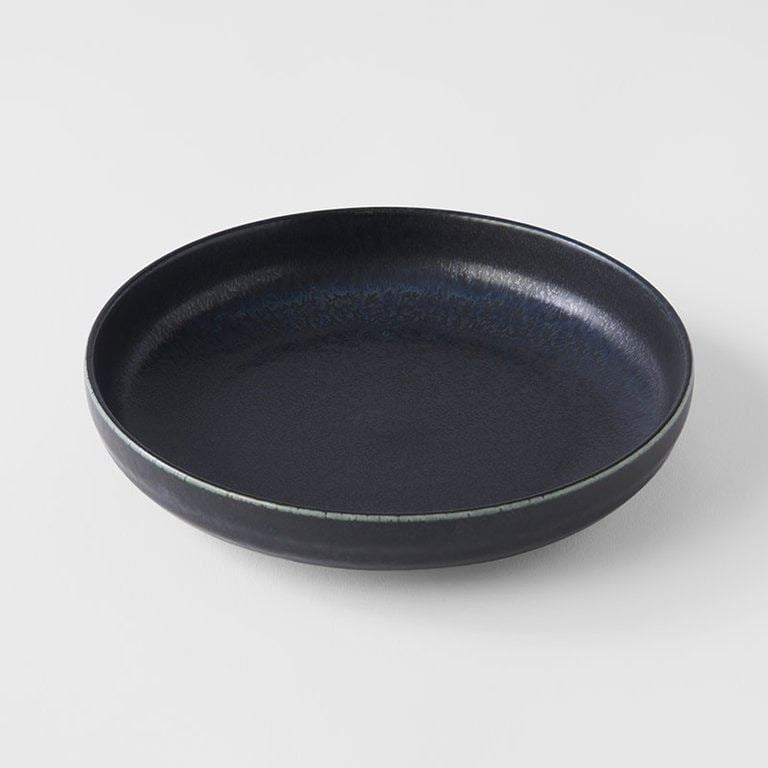 ZABECCA LIVING High Rim Plate - Black Plate - Zabecca Living