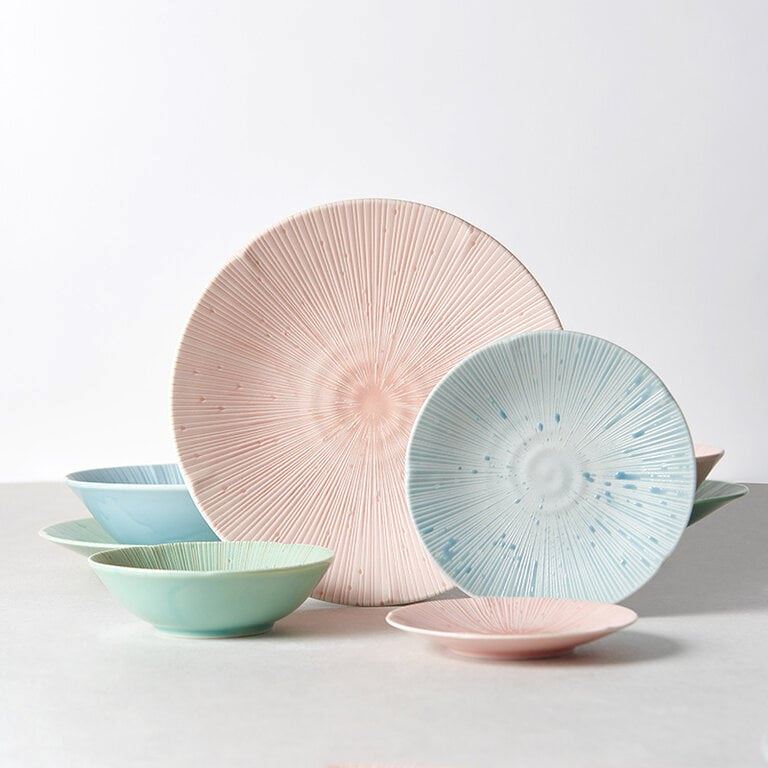 ZABECCA LIVING Tsubaki Ice Sakura Dessert Bowl - Pink bowl - Zabecca Living
