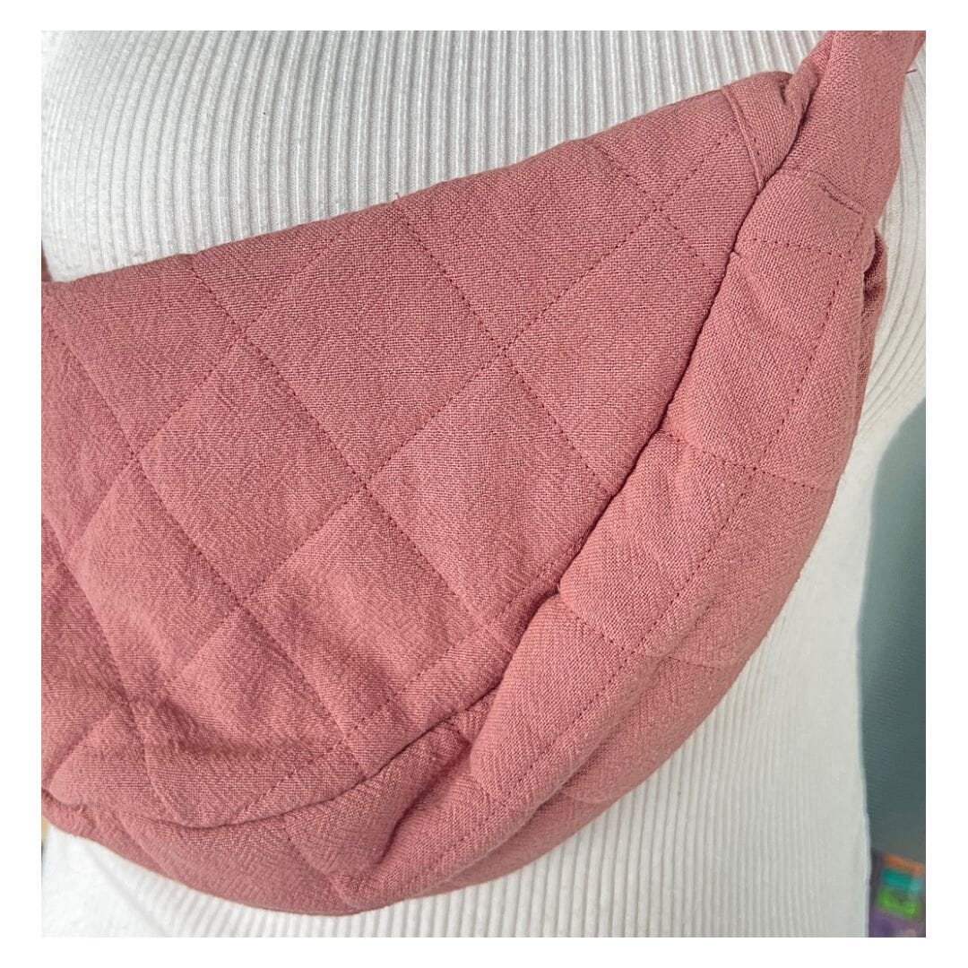 ZABECCA THE LABEL Banana Bag - Dark Blush HANDBAG - Zabecca Living