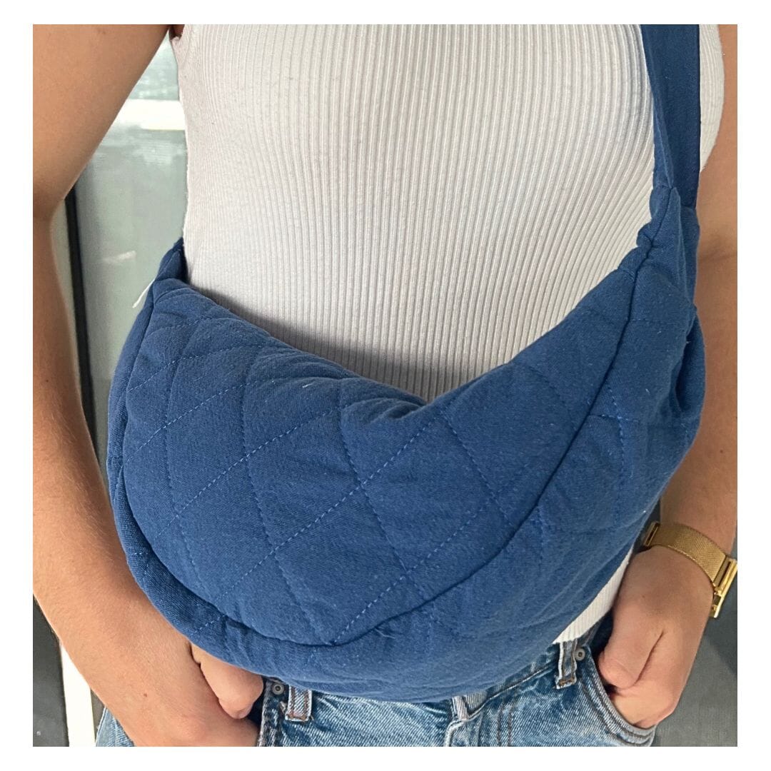 ZABECCA THE LABEL Banana Bag - Denim HANDBAG - Zabecca Living