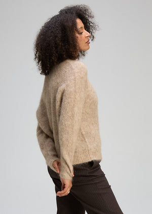 ZAKET & PLOVER Alpaca Cardi - Bark CARDIGAN - Zabecca Living