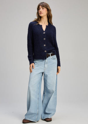 ZAKET & PLOVER Alpaca Cardi - Midnight CARDIGAN - Zabecca Living