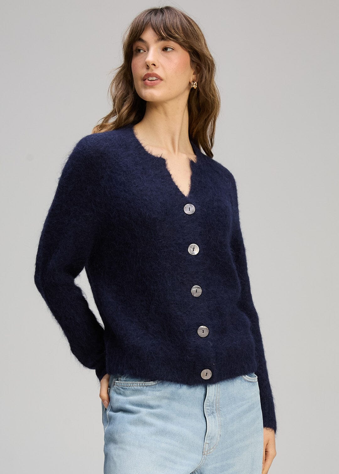 ZAKET &amp; PLOVER Alpaca Cardi - Midnight CARDIGAN - Zabecca Living