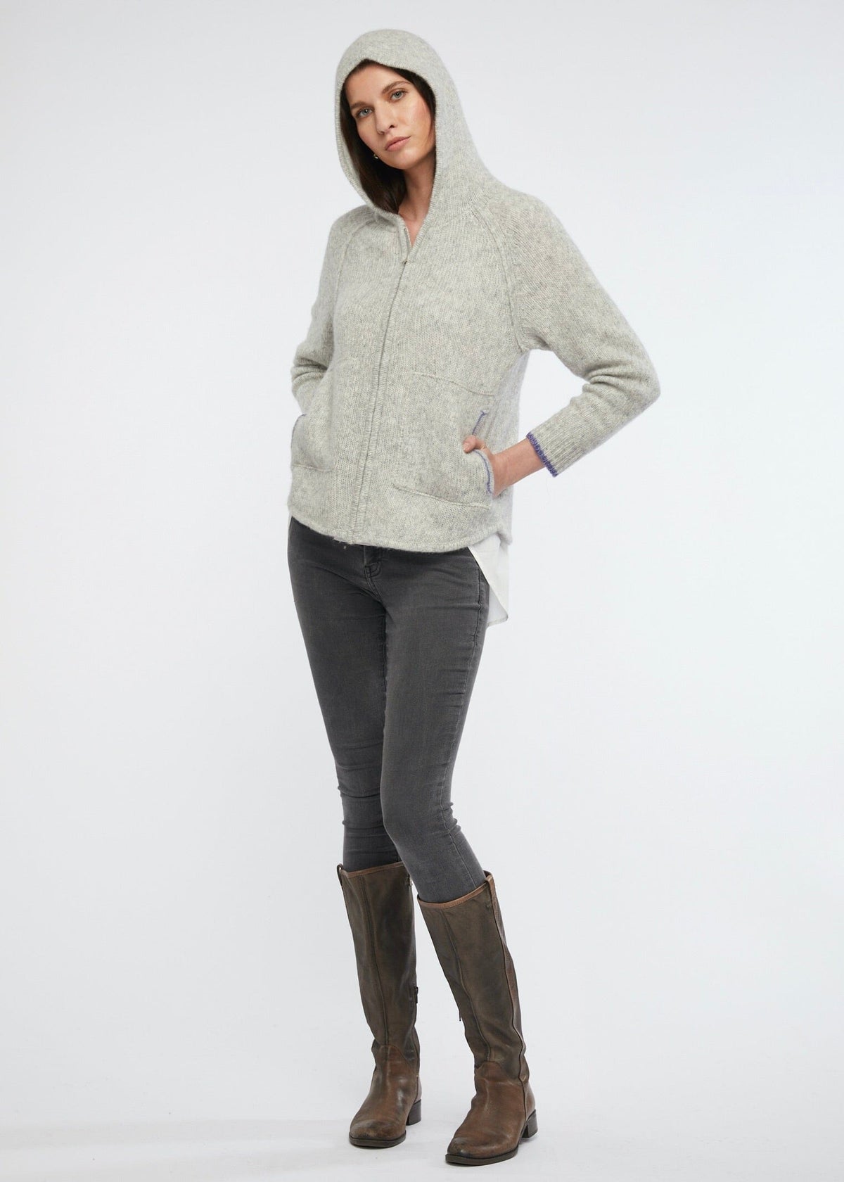 ZAKET & PLOVER Cosy Hoodie - Marle Jumpers + Knitwear - Zabecca Living