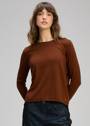 ZAKET & PLOVER Crew Essential - Chestnut Jumpers + Knitwear - Zabecca Living