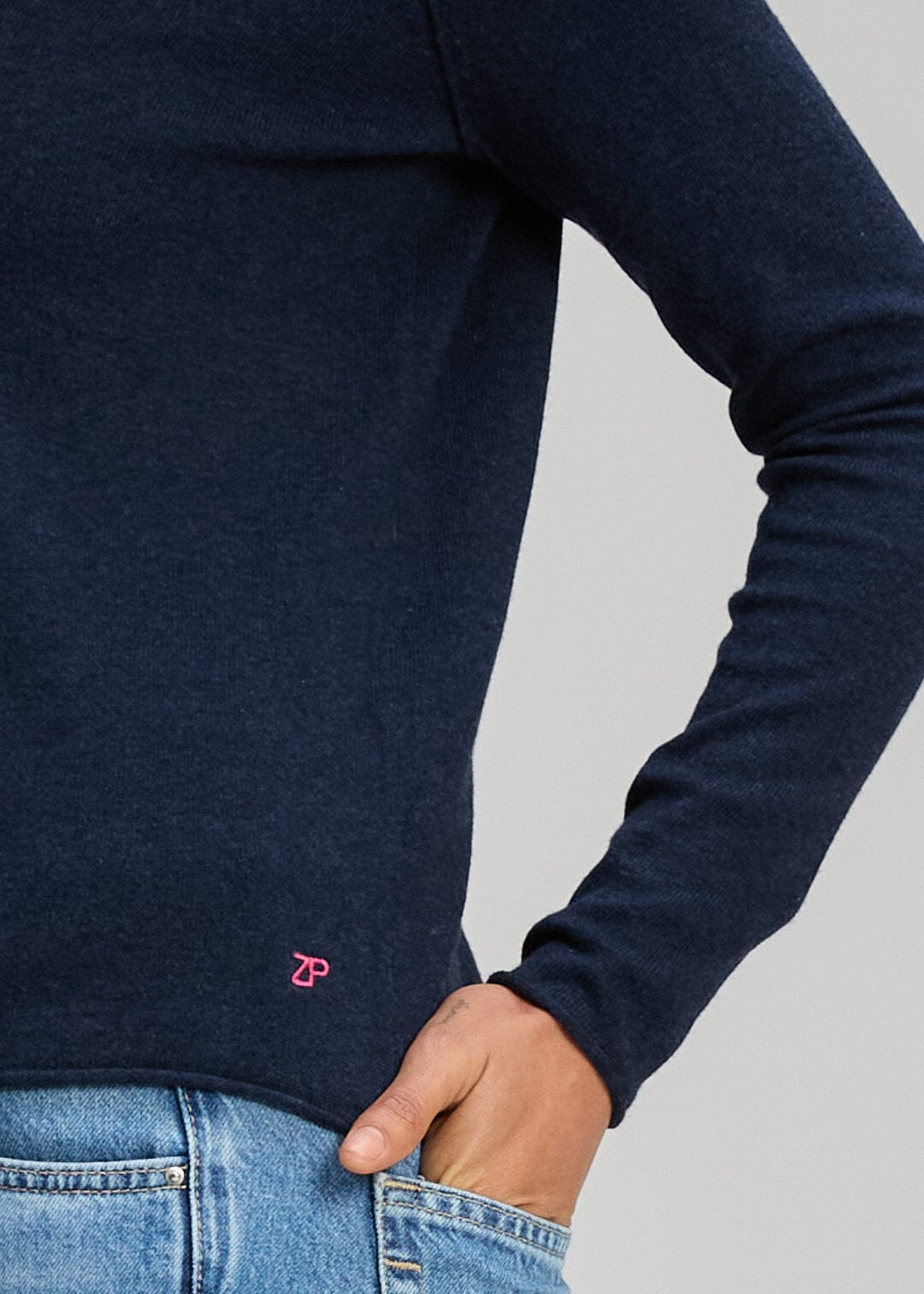 ZAKET & PLOVER Crew Essential - Dark Denim Jumpers + Knitwear - Zabecca Living