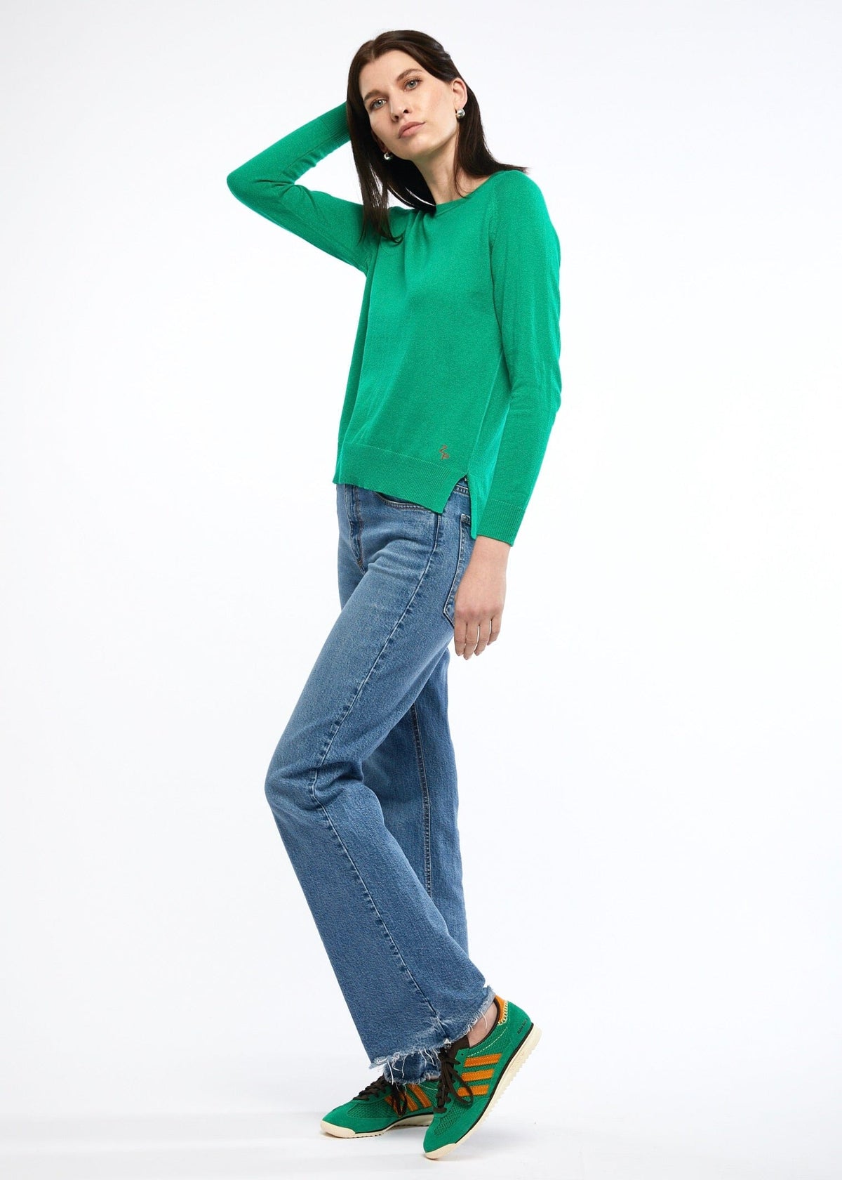 ZAKET &amp; PLOVER Essential Crew - Emerald Jumpers + Knitwear - Zabecca Living
