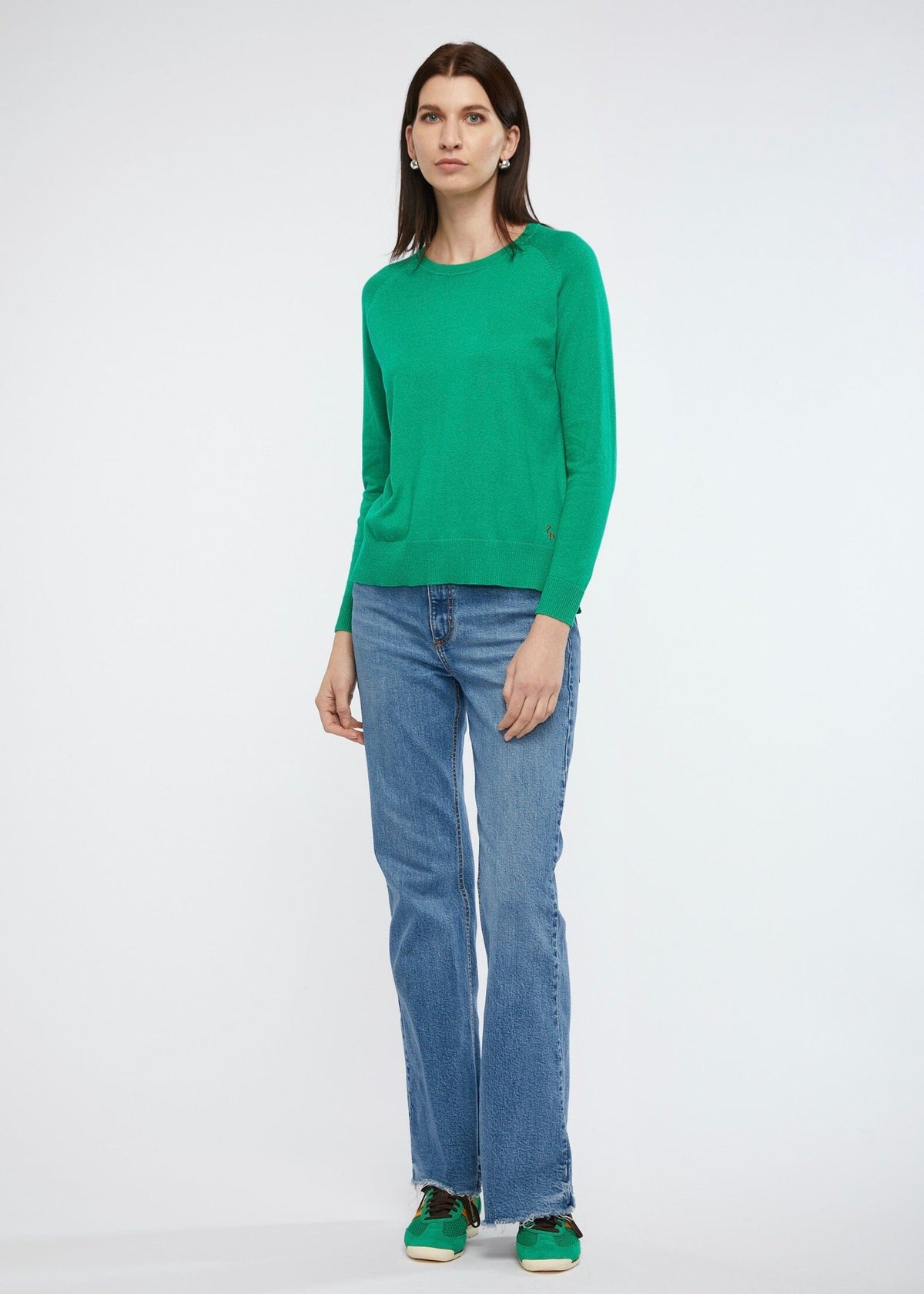 ZAKET &amp; PLOVER Essential Crew - Emerald Jumpers + Knitwear - Zabecca Living