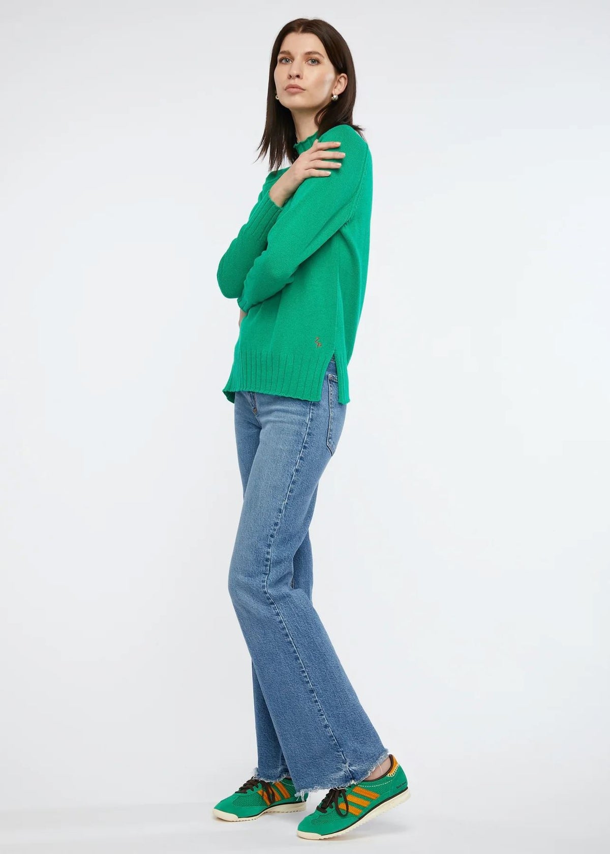 ZAKET & PLOVER Essential Funnel - Emerald Jumpers + Knitwear - Zabecca Living